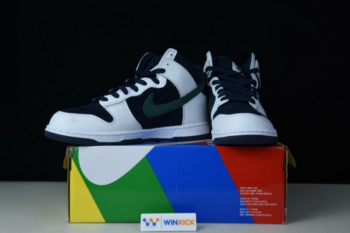 nike dunk high sports specialties white navy dh0953 400