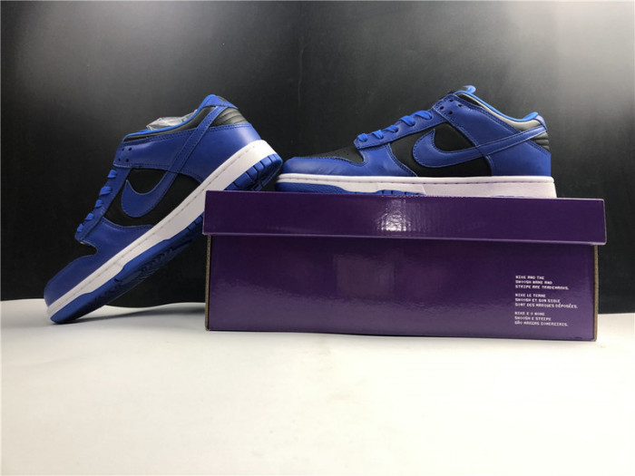 nike dunk low retro black hyper cobalt (2021) dd1391-001