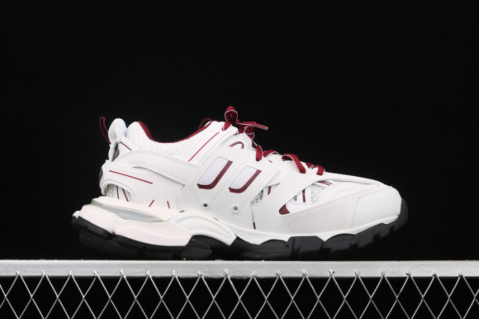 bl tess s. gomma trek low sneakers white black red 121206