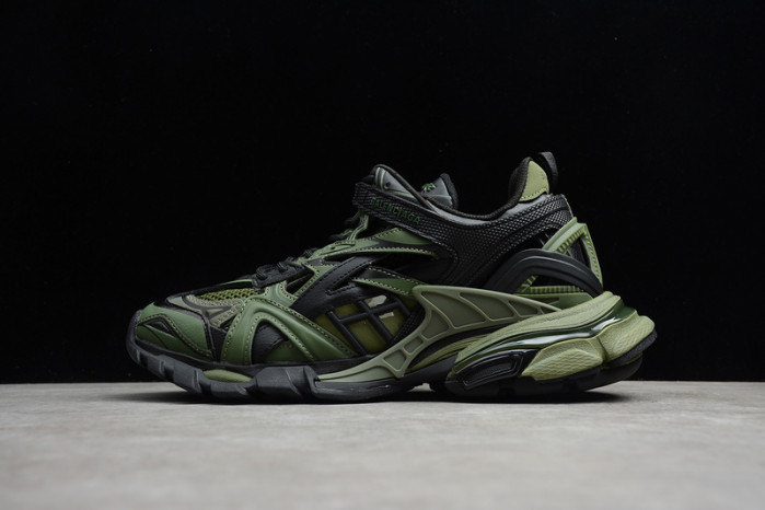 bl track trainers sneaker green black a11902