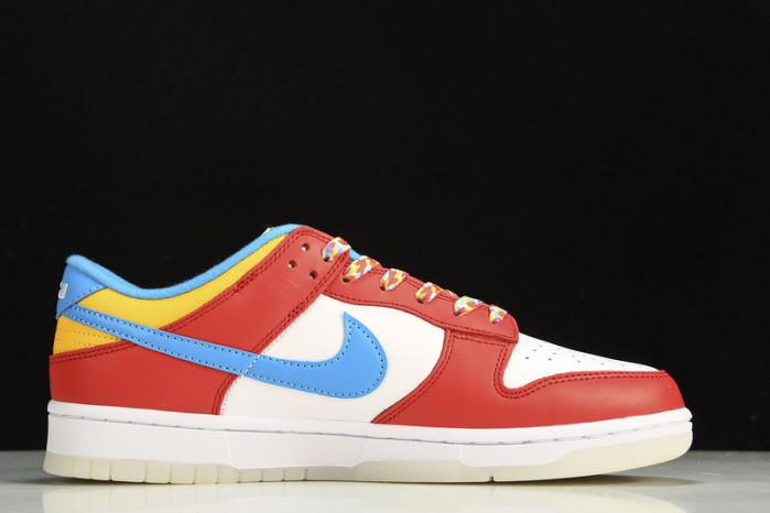 nike dunk low qs lebron james fruity pebbles dh8009-600