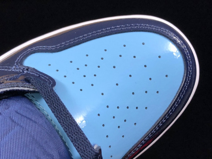 air jordan 1 unc blue chill patent leather cd0461-401
