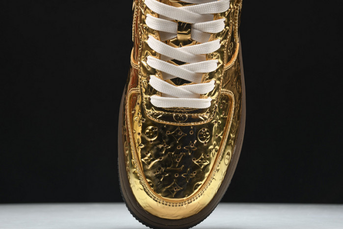 nike air force 1 low by virgil abloh metallic gold 1025