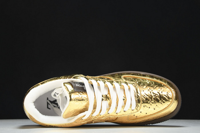 nike air force 1 low by virgil abloh metallic gold 1025