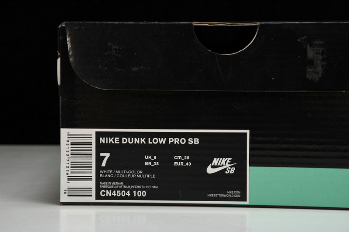 nike sb dunk low parra cn4504-100