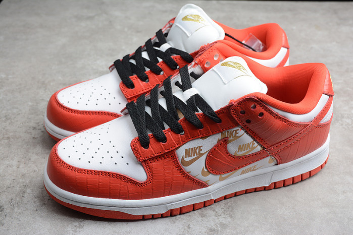 nike sb dunk low white black orange dh3228-161