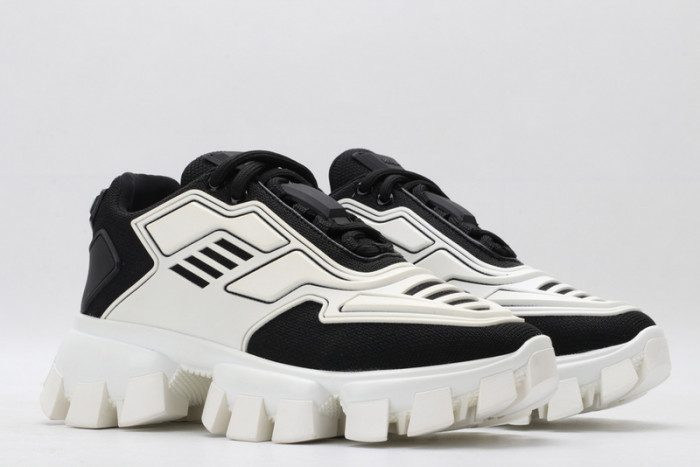 PRAD WHITE BLACK SNEAKERS