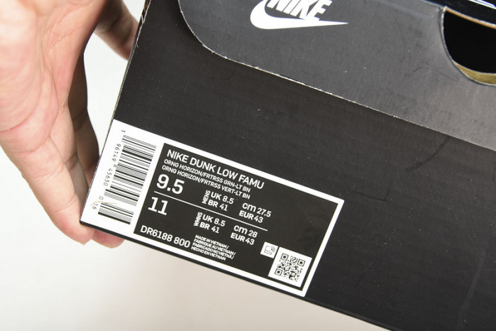 nike dunk sb low "famu"dr6188-800