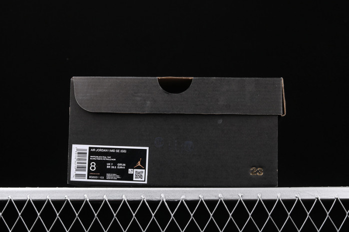 air jordan 1 mid white black teal tint (gs) bq6931-103