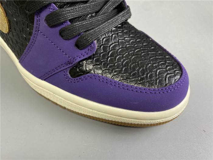 union x air jordan 1 high og black purple gold “mamba” 555088-171