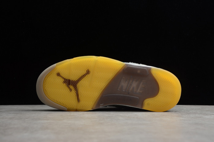 of air jordan 5 sp grey green - ct8480-105