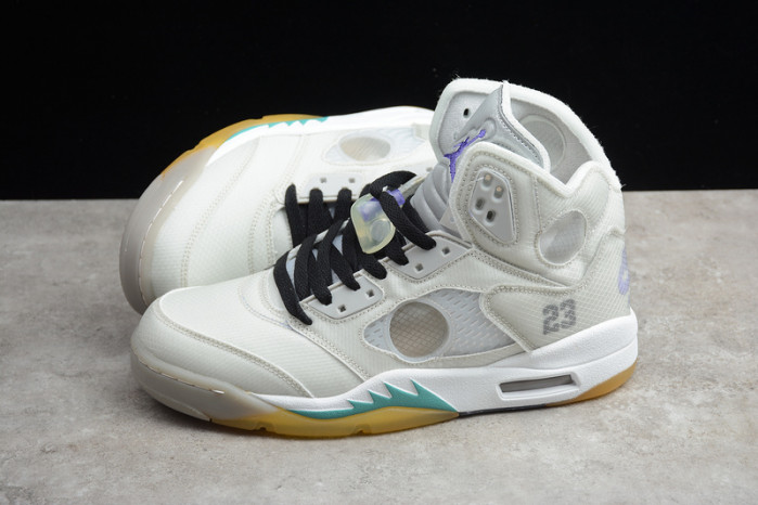 of air jordan 5 sp grey green - ct8480-105