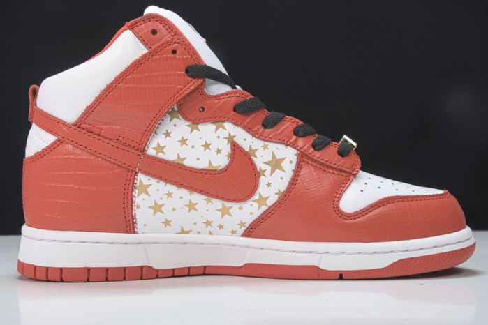 nike dunk high pro sb red stars 307385-161