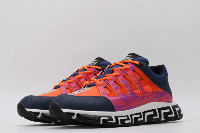 vse chain reaction orange sneaker
