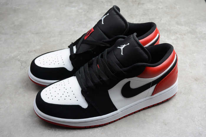 air jordan 1 low black toe 553558-116