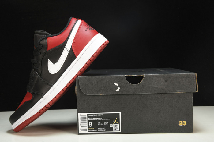 jordan 1 low “alternate bred toe” 553558-066