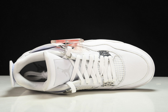 air jordan 4 retro “pure money” white mens 308497-100