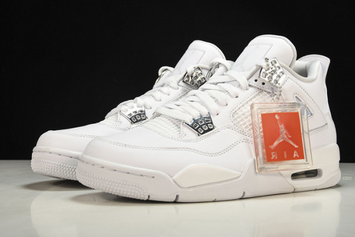 air jordan 4 retro “pure money” white mens 308497-100