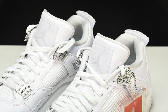 air jordan 4 retro “pure money” white mens 308497-100