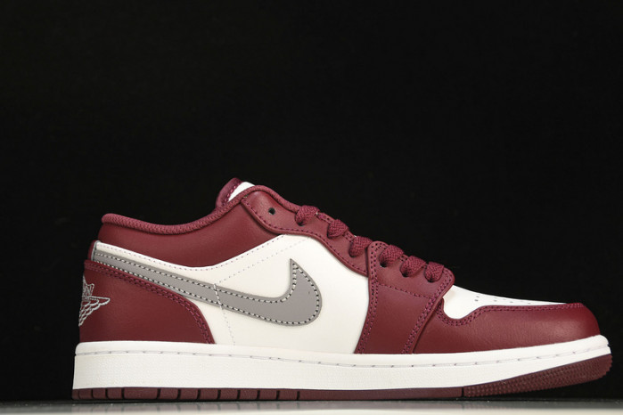 jordan 1 low white bordeaux 553558-615