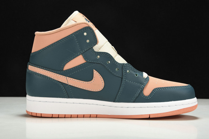 jordan 1 mid dark teal green bq6472-308