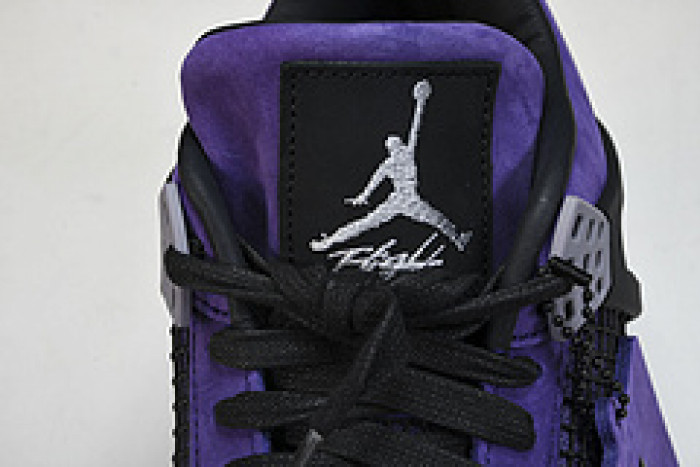 travis scott x air jordan 4 retro purple aj4-766296