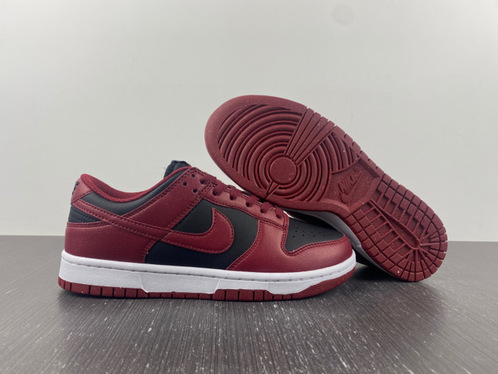 nike dunk low next nature dark red/black dn1431-002