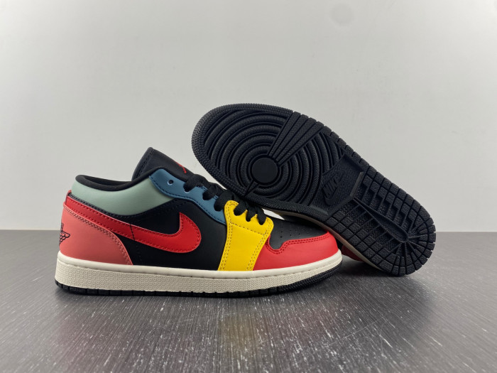 jordan 1 retro low se black multi-color dn3739-060