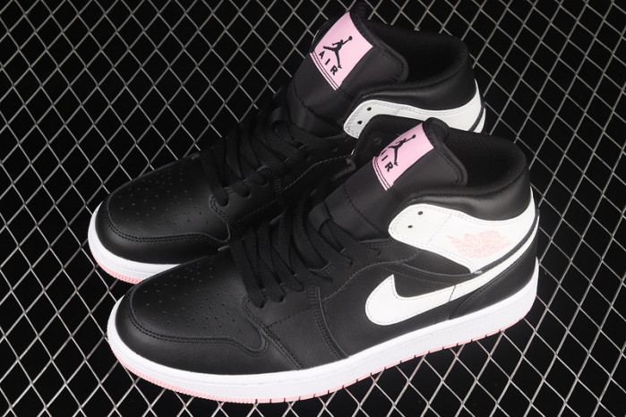 air jordan 1 mid arctic pink black 555112-061