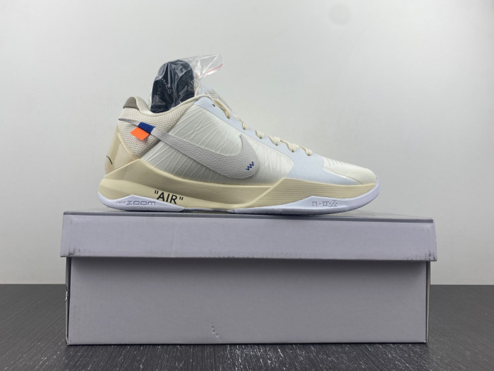 nike kobe 5 protro undefeated rice white db4796-101