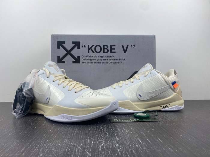 nike kobe 5 protro undefeated rice white db4796-101