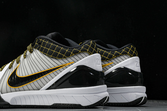 nike kobe 4 protro white black del sol av6339-101