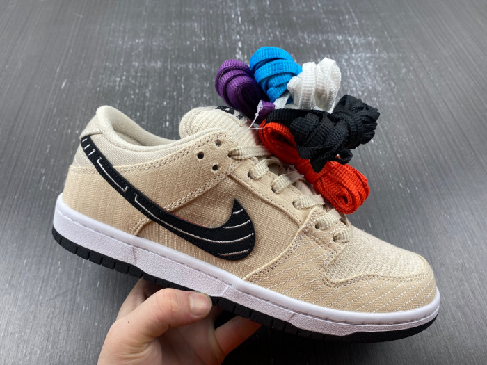 nike sb dunk low albino & preto fd2627-200