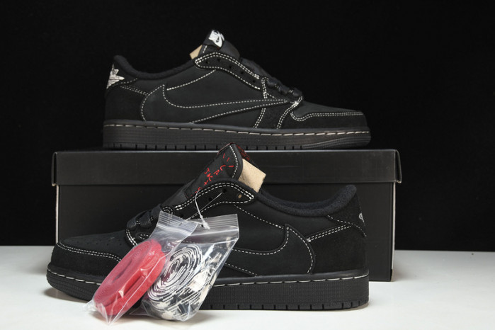 travis scott x air jordan 1 low "black phanT0m" dm7866-001