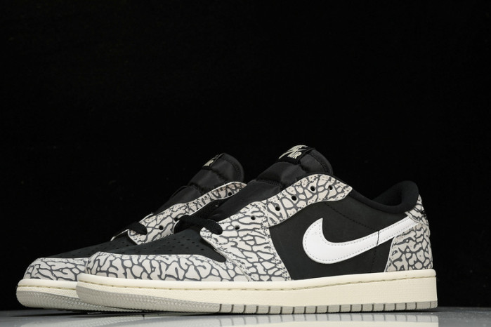 jordan 1 retro low og black cement cz0790-001