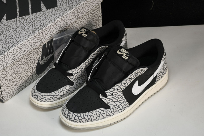 jordan 1 retro low og black cement cz0790-001