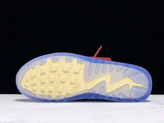 of x nike air max 90 am90 the ten 10 sail muslin virgil abloh - aa7293-100