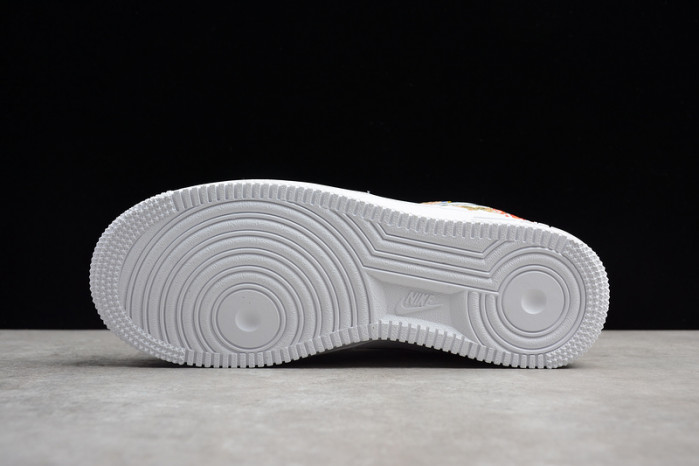 nike air force 1 07 lny qs lunar new year white flowers womens - aj8298-100