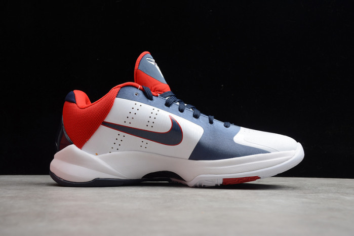 zoom kobe vx white/obsidian-sport red 386430-103