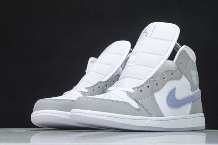 air jordan 1 mid wolf grey aluminum bq6472-105